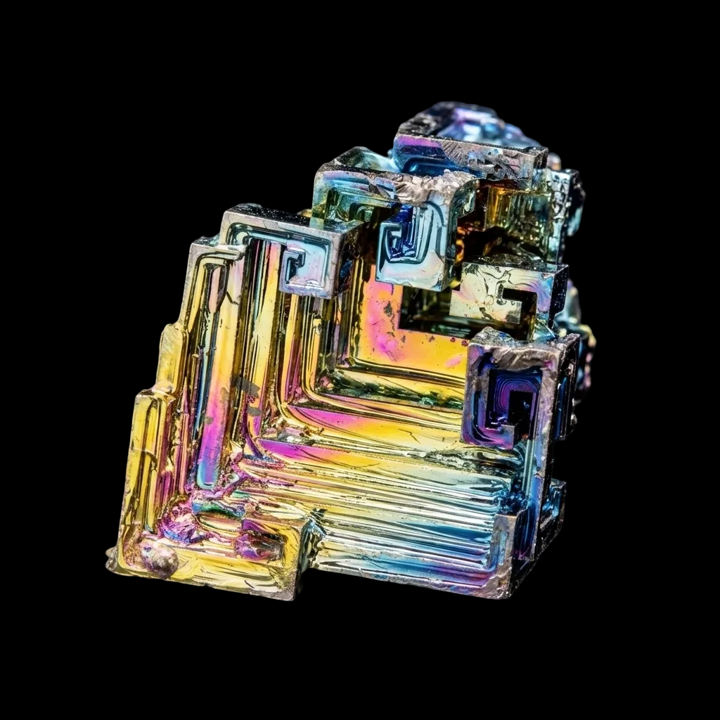 Natural Bismuth Ore Raw Stone Bismuth Crystal Mineral